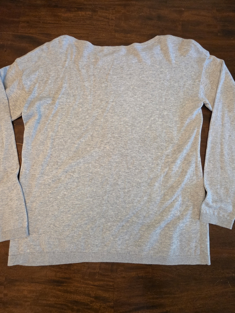 Talbots Heather Gray Lightweight Knit Puffin Graphic Sweater - Picture 4 of 6